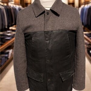 Vince Camuto Gray and Black Military Jacket